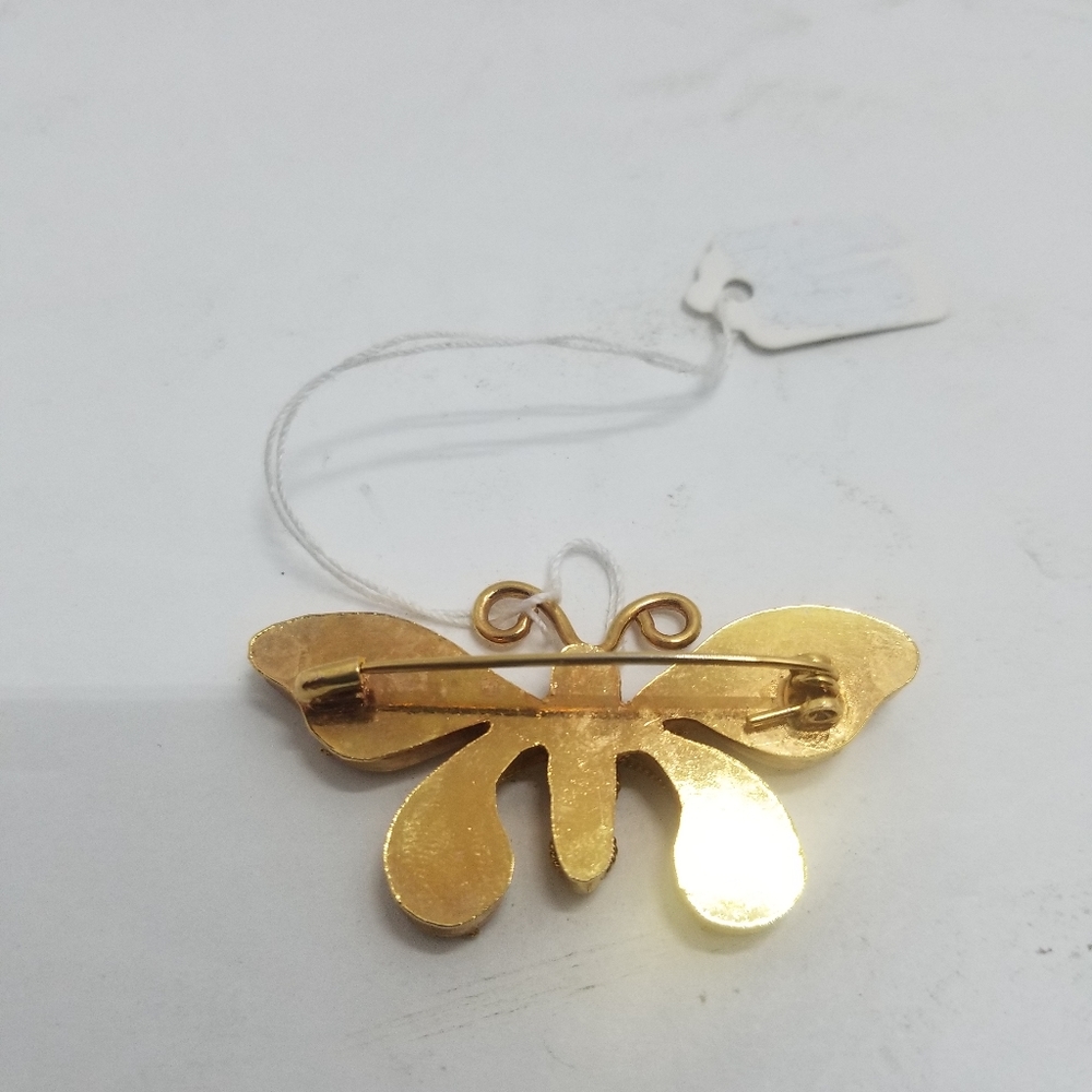 Butterfly Gem Brooch - Handcrafted - Picture 3 of 5